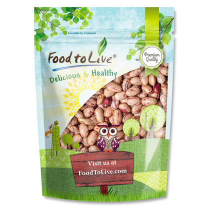 Italian Borlotti Beans – Sproutable, Vegan, Kosher, Bulk – by Food to Live