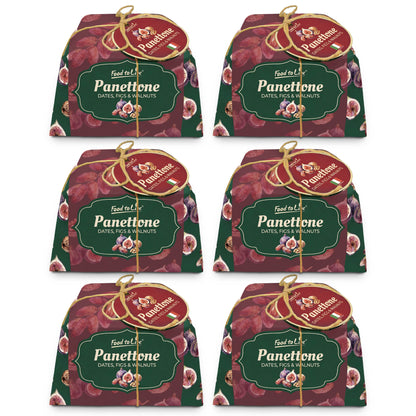 Italian Dates, Figs and Walnuts Panettone, 26.4 oz (750g) - by Food to Live