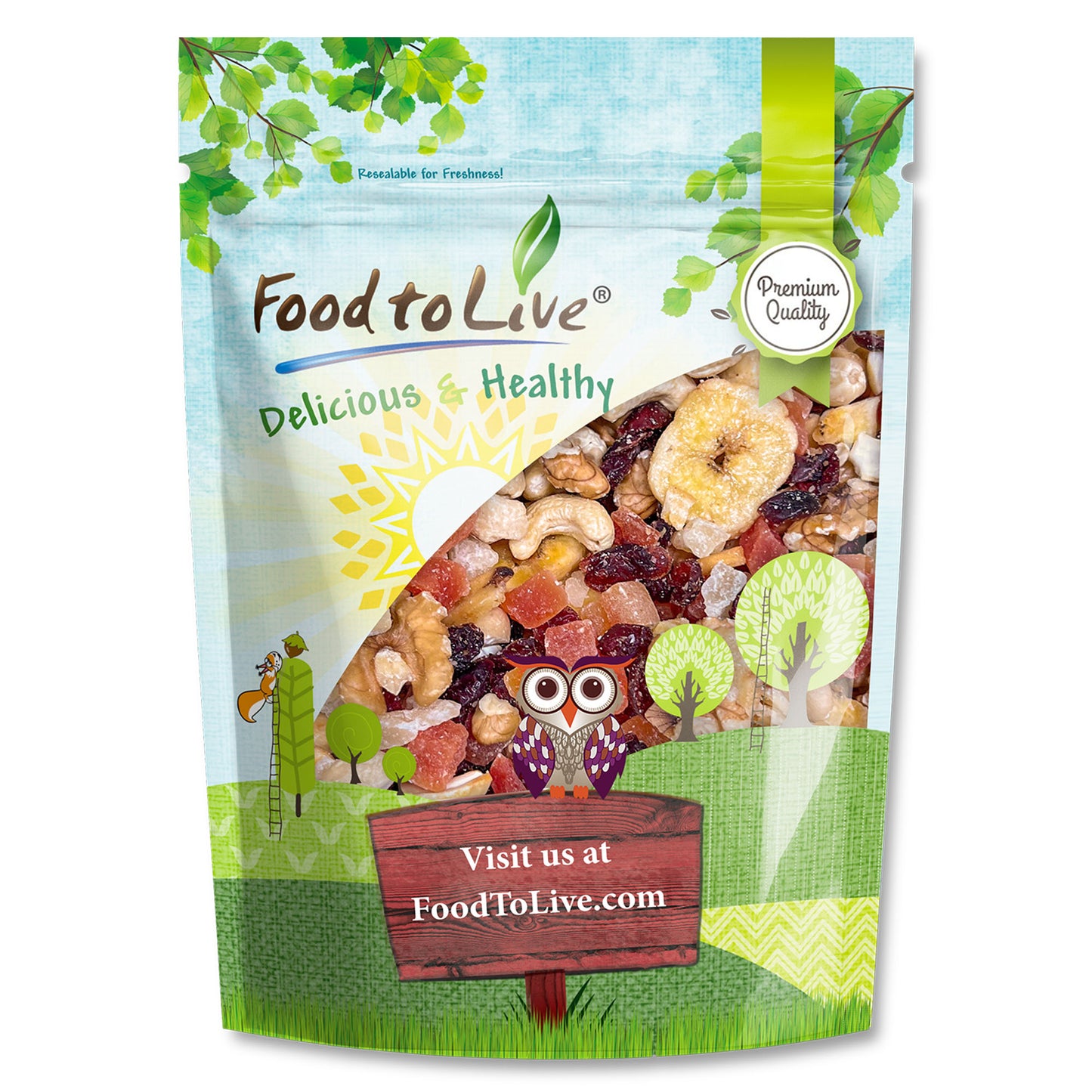 Luxury Tropical Energy Mix -  Vegan, Kosher, Bulk - by Food to Live