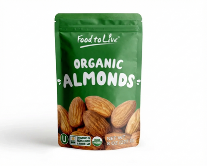 Organic Imported Raw Almonds - by Food To Live