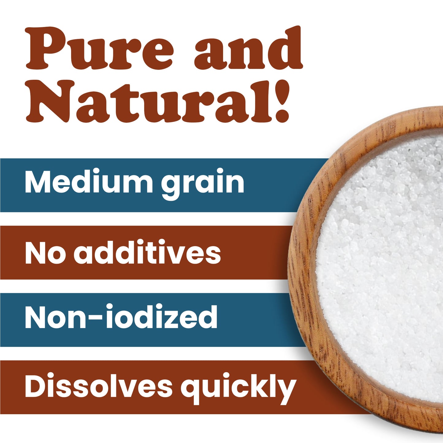 Mediterranean Medium Sea Salt – Vegan, Kosher, Bulk – by Food to Live
