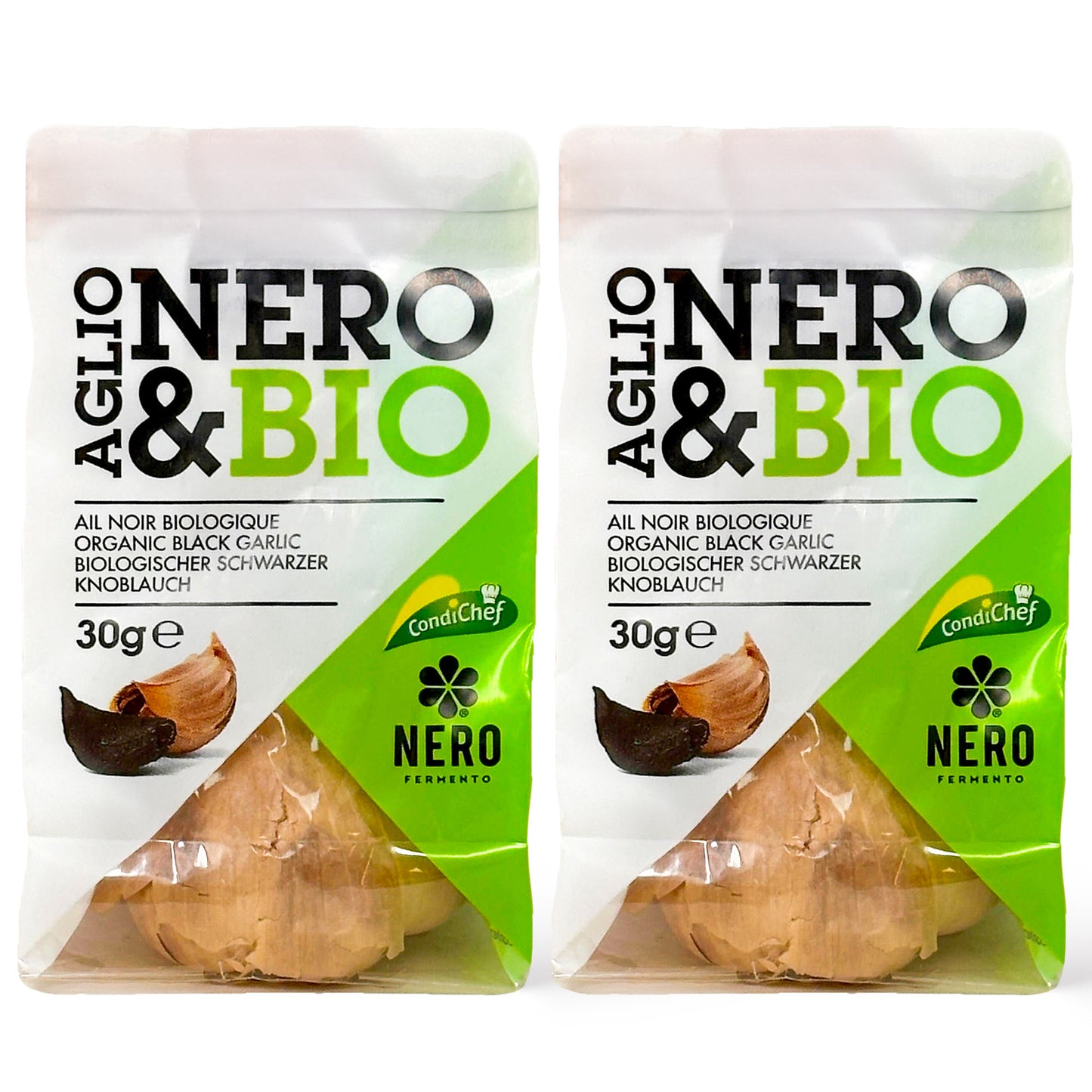 Nero Fermento Organic Black Garlic, 30 g - Whole Bulb Produced by Natural Fermentation
