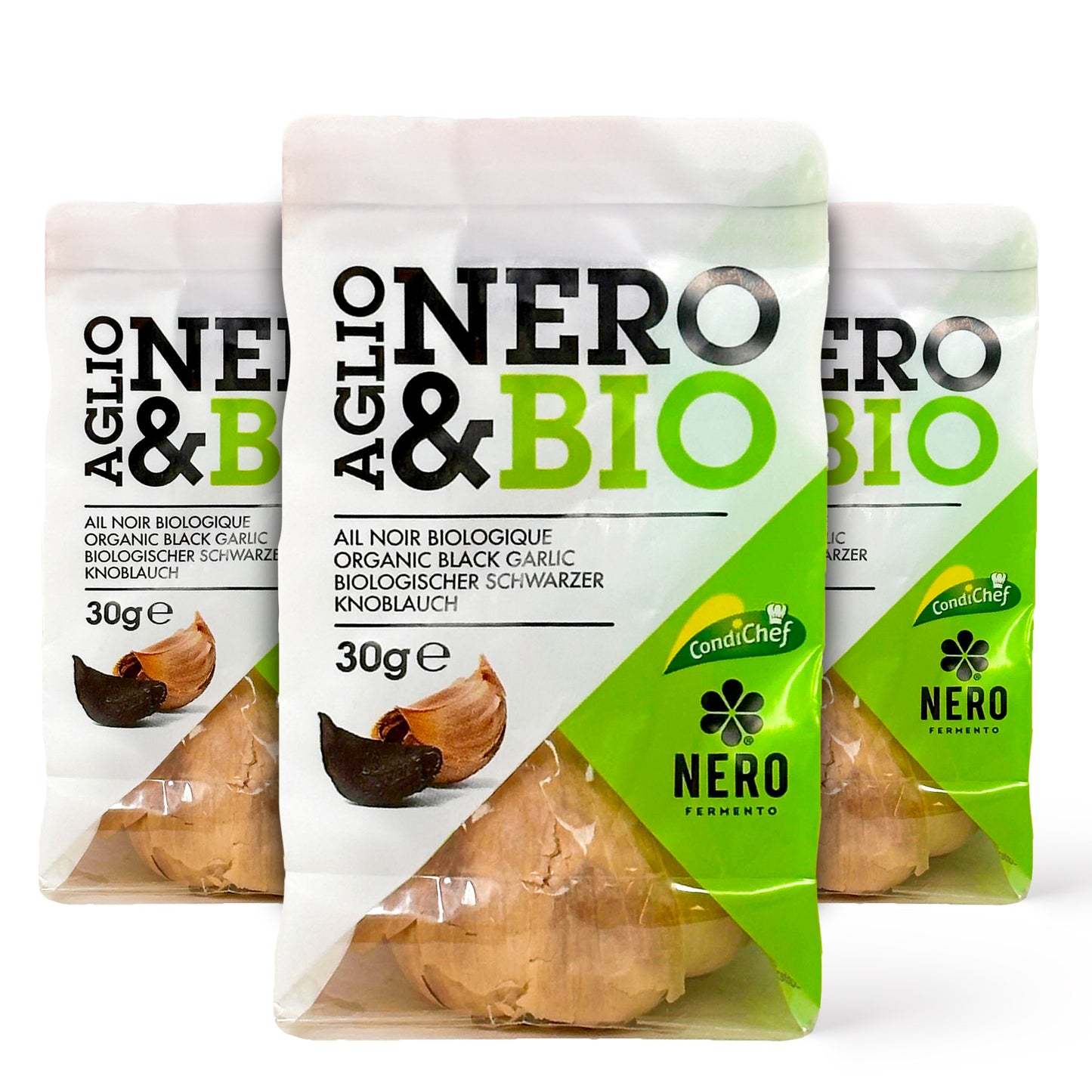 Nero Fermento Organic Black Garlic, 30 g - Whole Bulb Produced by Natural Fermentation
