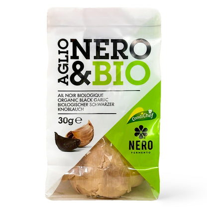 Nero Fermento Organic Black Garlic, 30 g - Whole Bulb Produced by Natural Fermentation