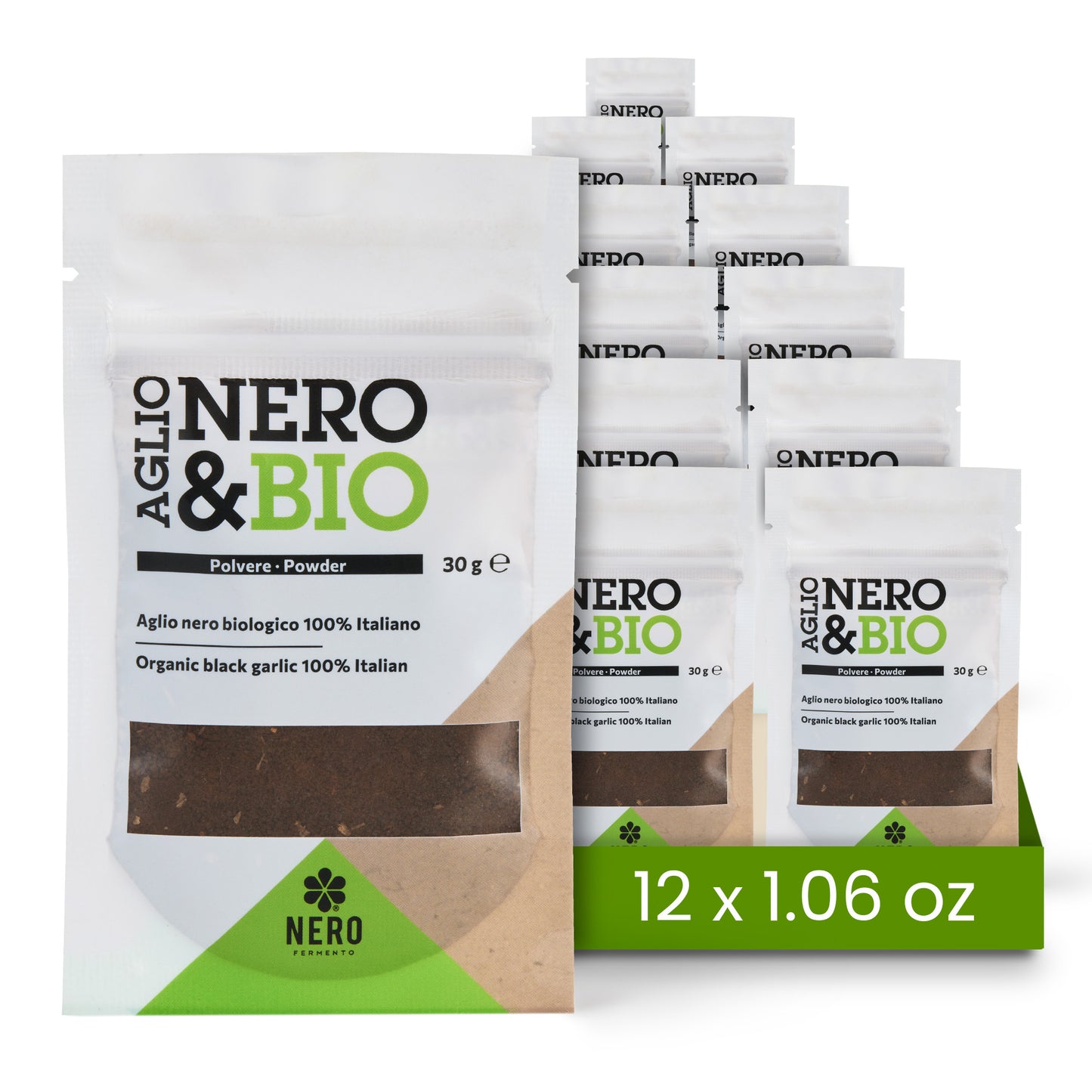 Nero Fermento Organic Black Garlic Powder, 30gr