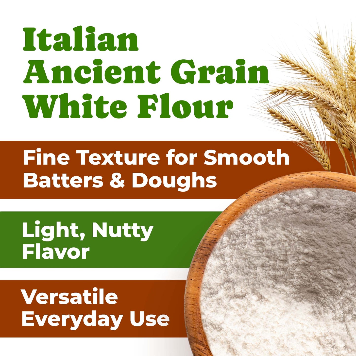 Organic All Purpose Einkorn Flour - Non-GMO, Vegan, Kosher - by Food to Live
