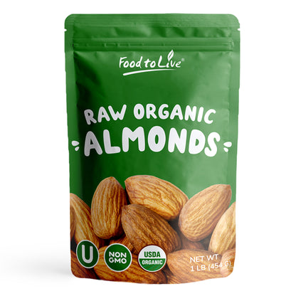 Organic Imported Raw Almonds - by Food To Live