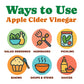 Organic Apple Cider Vinegar with Ginger and Turmeric - by Food To Live