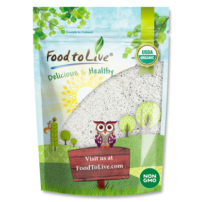 Organic Black Bean Flour – Keto, Non-GMO, Kosher, Vegan, Bulk – by Food to Live