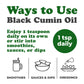 Organic Black Cumin Oil - 100 ml - by Food To Live