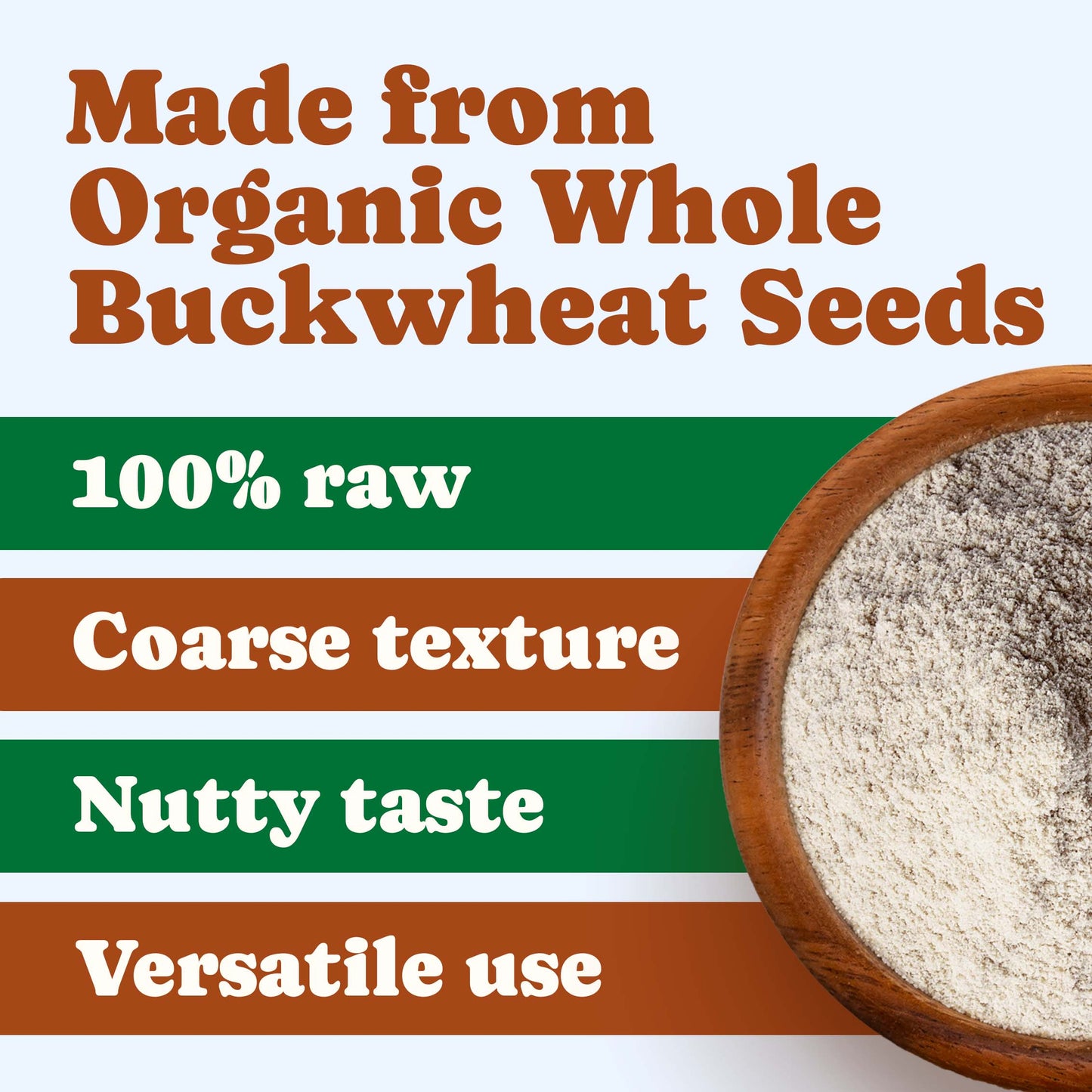 Organic Whole Grain Buckwheat Flour - by Food To Live