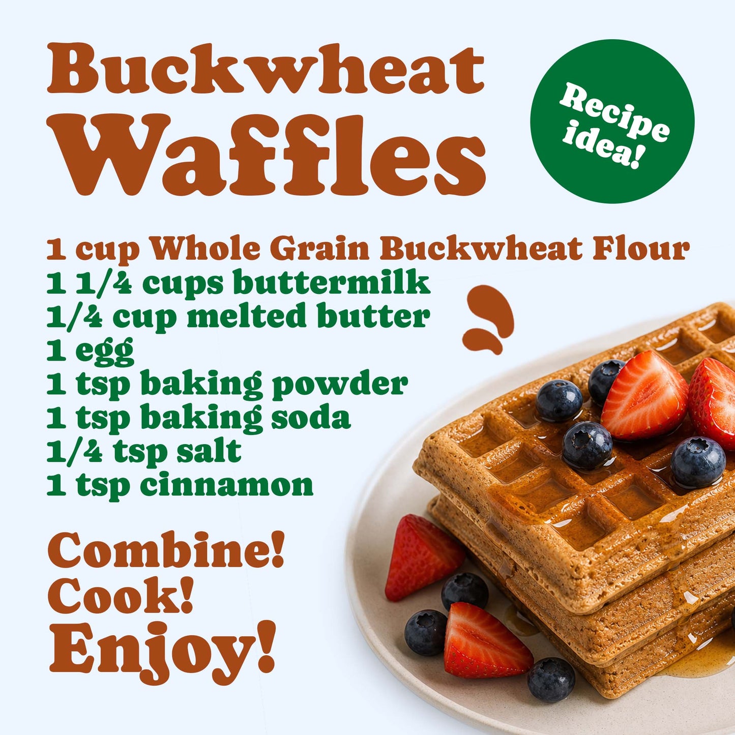Organic Whole Grain Buckwheat Flour - by Food To Live