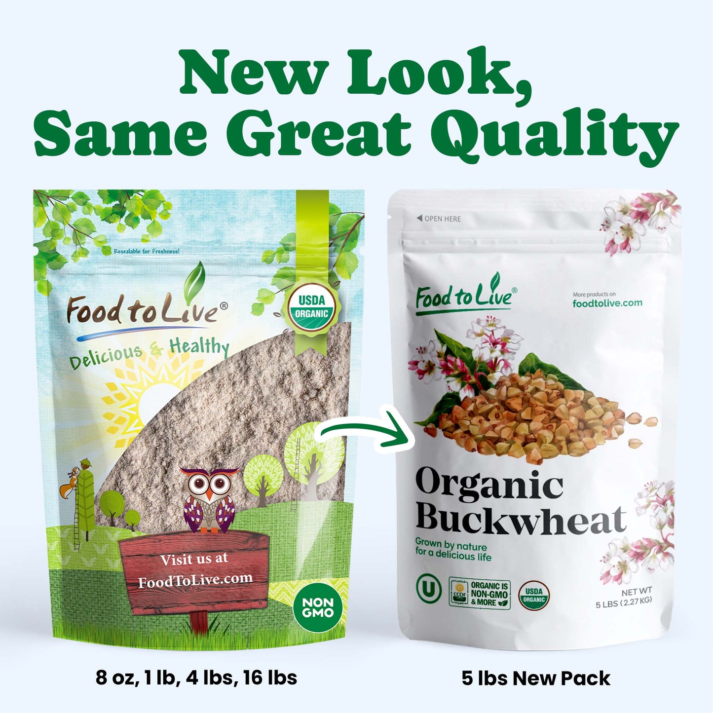 Organic Whole Grain Buckwheat Flour - by Food To Live