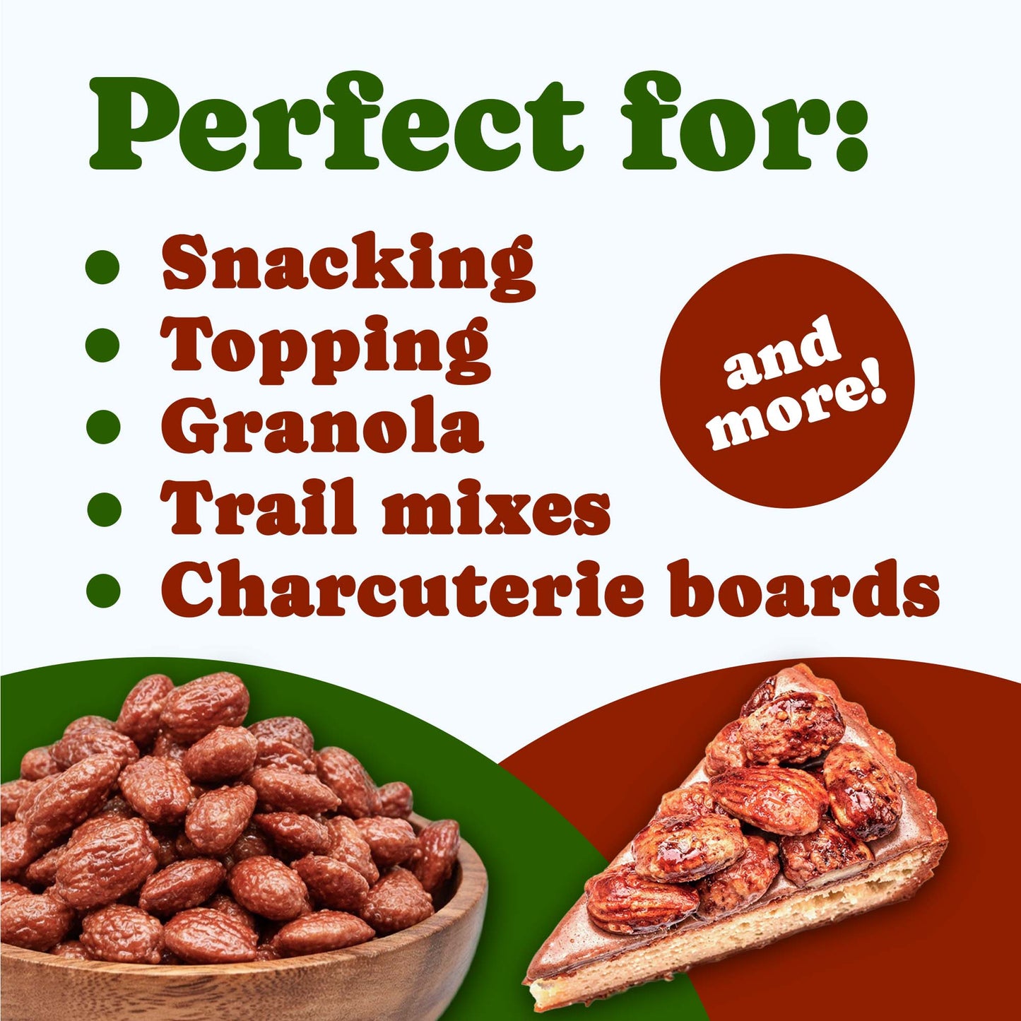 Organic Candied Cinnamon Almond - Non-GMO, Vegan, Bulk - by Food to Live