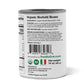 Organic Canned Borlotti Beans, 14 oz - Unsalted, Non-GMO, Vegan - by Food to Live