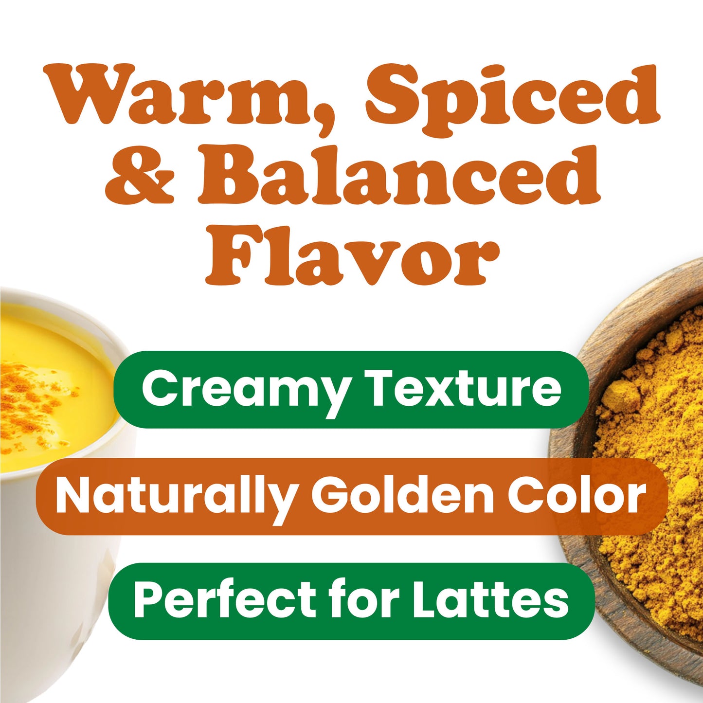 Organic Golden Milk Mix - Non-GMO, Kosher, Vegan - by Food to Live