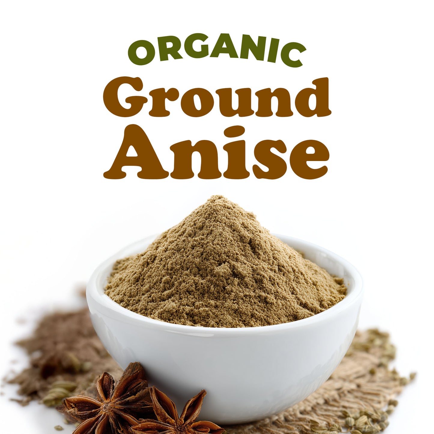 Organic Ground Anise –  Non-GMO, Kosher, Vegan – by Food to Live