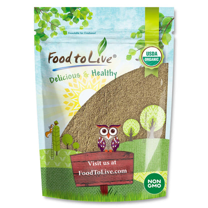 Organic Ground Anise –  Non-GMO, Kosher, Vegan – by Food to Live