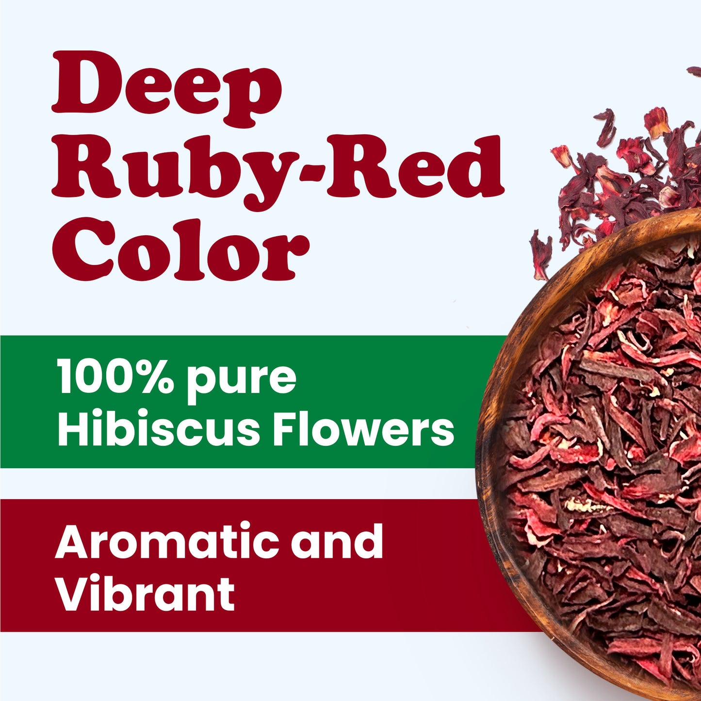 Organic Hibiscus Flowers – Plant-Based, Vegan, Kosher, Bulk – by Food to Live