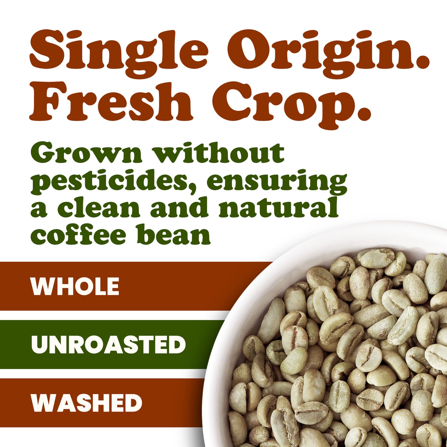 Organic Nicaragua Arabica Green Coffee Beans - by Food to Live