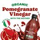 Organic Pomegranate Vinegar with the Mother, 500ml - by Food to Live
