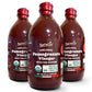 Organic Pomegranate Vinegar with the Mother, 500ml - by Food to Live