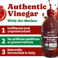 Organic Pomegranate Vinegar with the Mother, 500ml - by Food to Live
