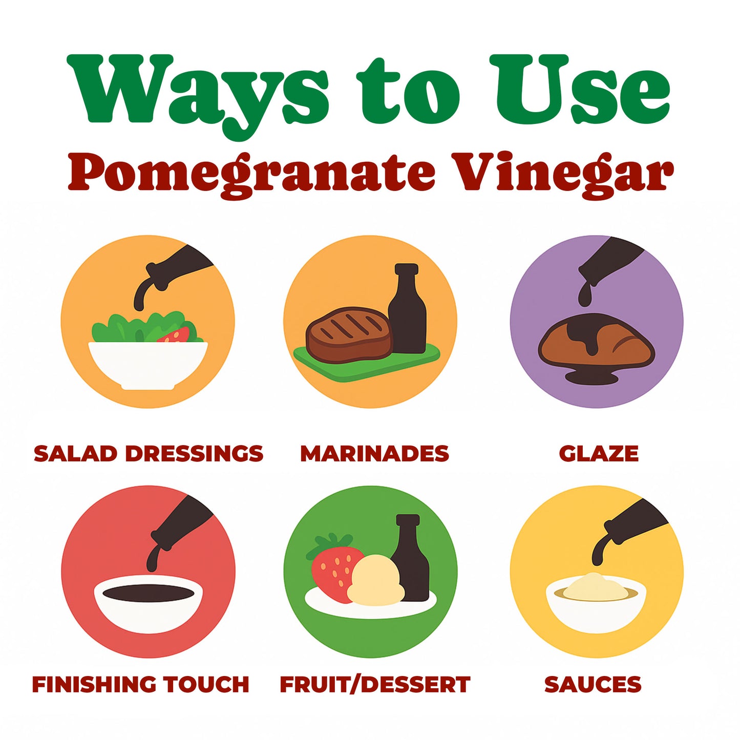 Organic Pomegranate Vinegar with the Mother, 500ml - by Food to Live