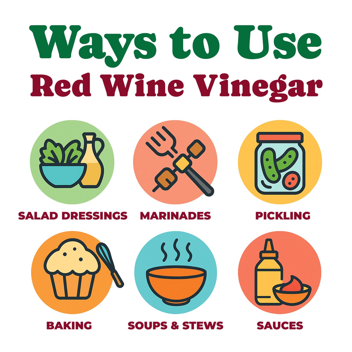 Organic Red Wine Vinegar, 169 fl oz (5 L) –  Non-GMO, Vegan – by Food to Live