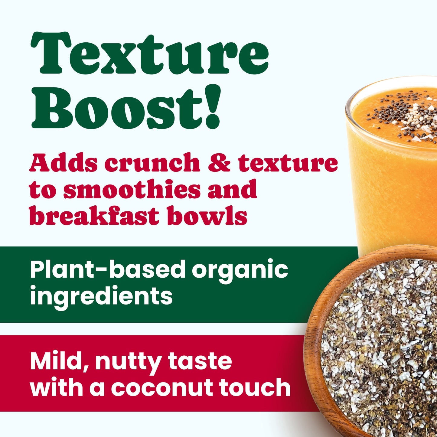 Organic Smoothie Topper - Non-GMO, Vegan, Kosher, Bulk- by Food to Live