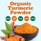 Organic Turmeric Powder — Rich in Curcumin, Non-GMO, Ground Turmeric Root, Raw, Kosher, Vegan, Sirtfood, Bulk - by Food to Live