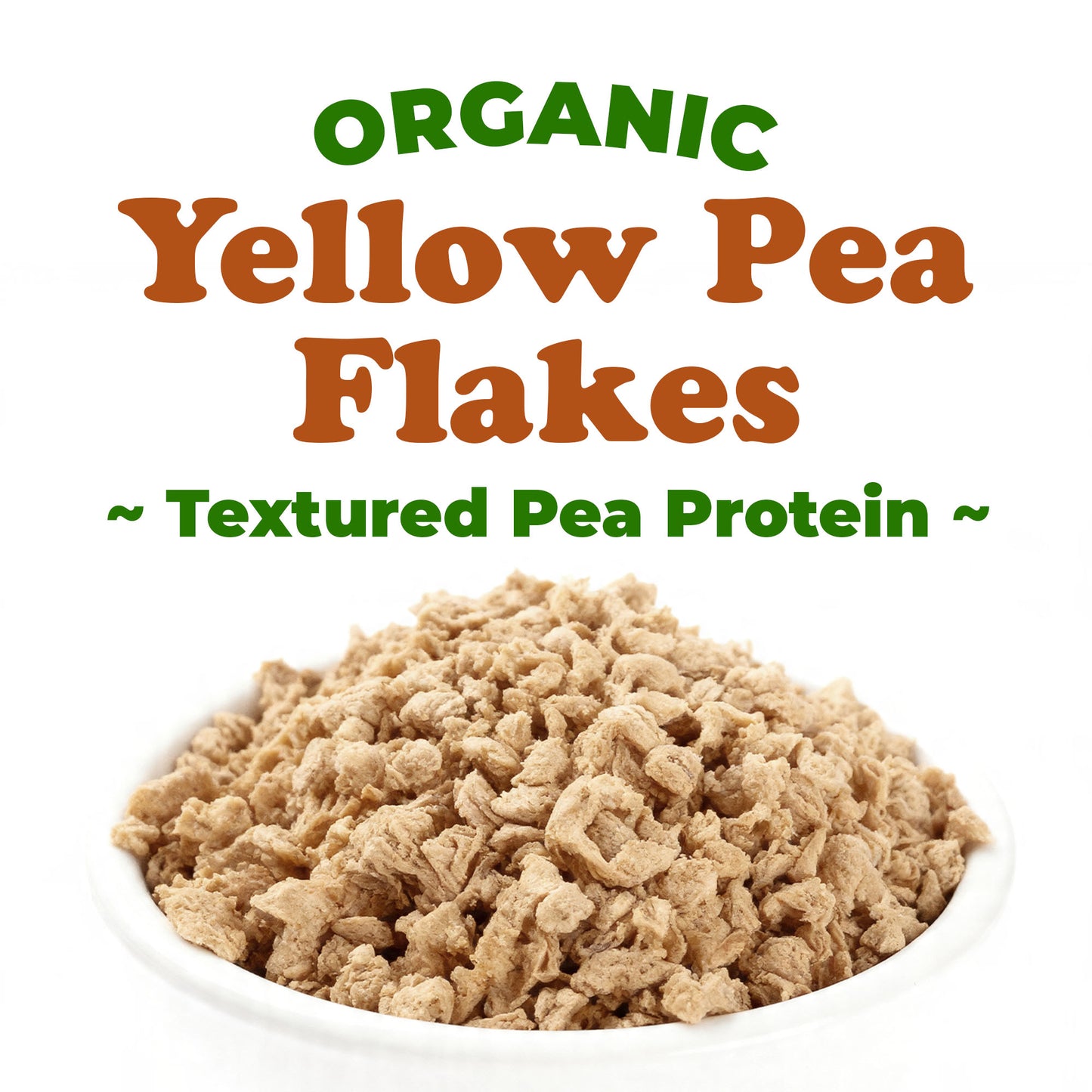 Organic Yellow Pea Flakes – No-GMO, Keto, Kosher, Bulk – by Food to Live