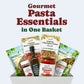 Pasta Gift Basket - Italian Non-GMO Vegan Holiday Food Box - by Food to Live