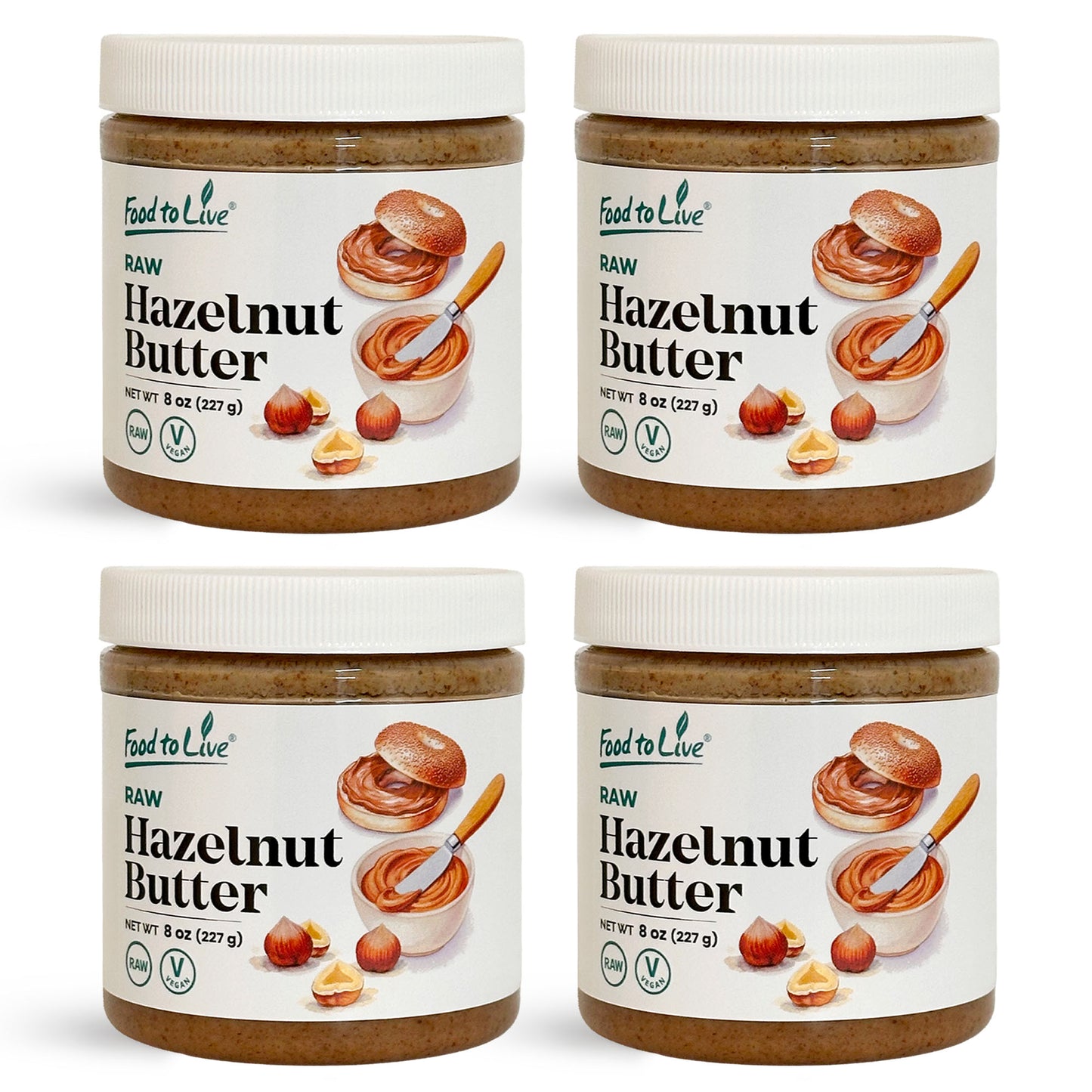 Raw Hazelnuts Butter – Keto Friendly, Vegan, No Added Sugar by – Food to Live