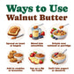 Raw Walnut Butter -  Keto, Vegan, Kosher - by Food to Live