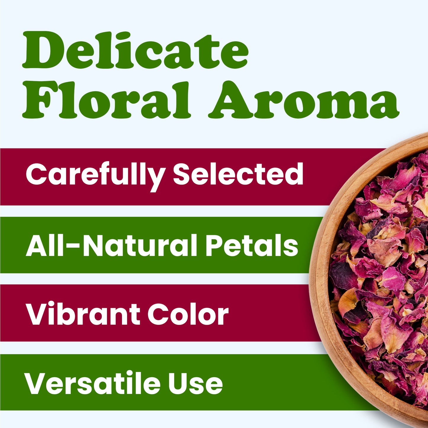 Rose Petals – Vegan, Kosher, Bulk  – by Food to Live