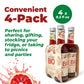 Tomarchio Organic Sicilian Blood Orange Soda, 4 x 9.3 Fl Oz (275ml) – Italian Sparkling Fruit Juice Drink