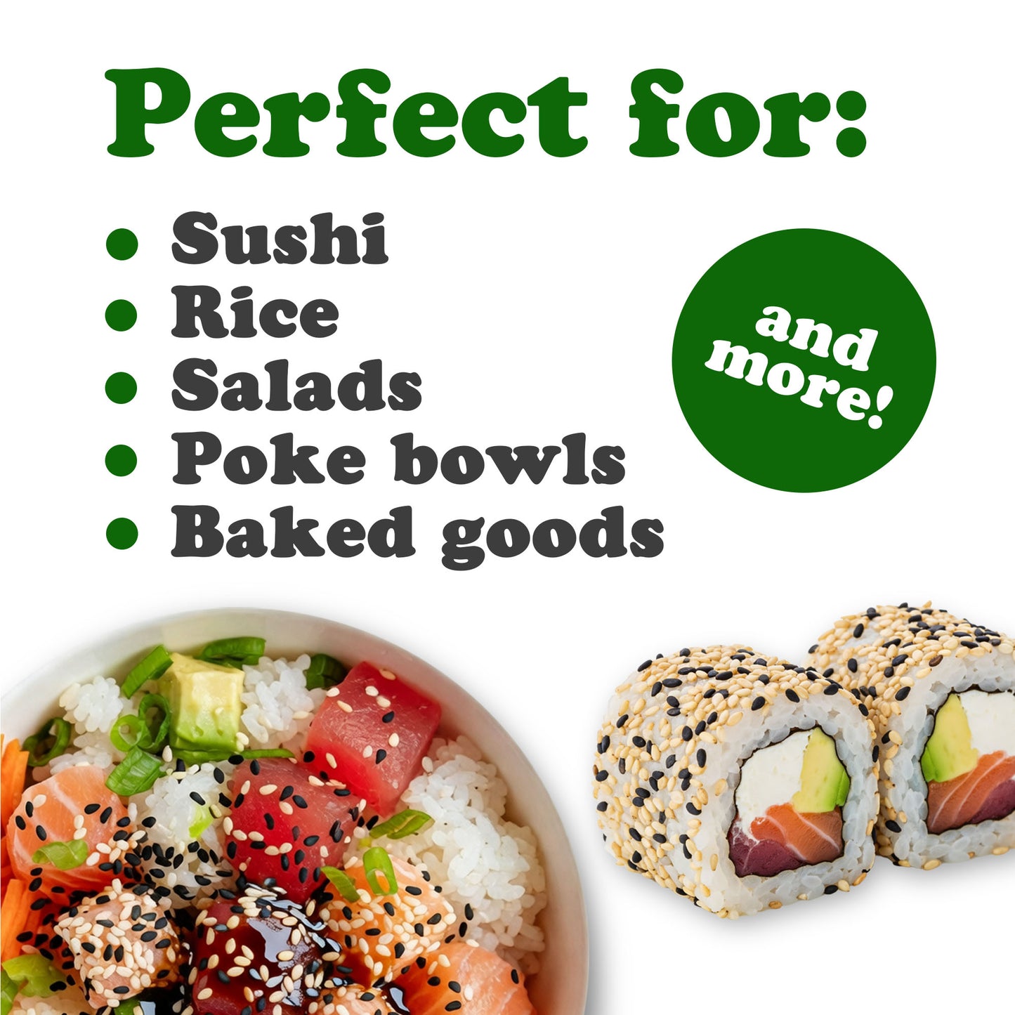 Tuxedo Sesame Seeds, 4 oz - Vegan, Kosher - by Food to Live