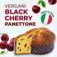 Vergani Black Cherry Panettone, 26.4 oz (750g) - Italian Holiday Cake with Amarena Cherries