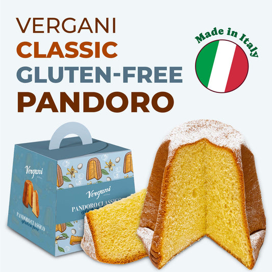 Vergani Classic Gluten-Free Pandoro, 21.2 oz (600g) - Italian Holiday Cake