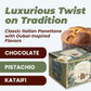 Vergani Panettone Dubai Style Chocolate Pistachio and Kataify, 28.22 oz (800g)
