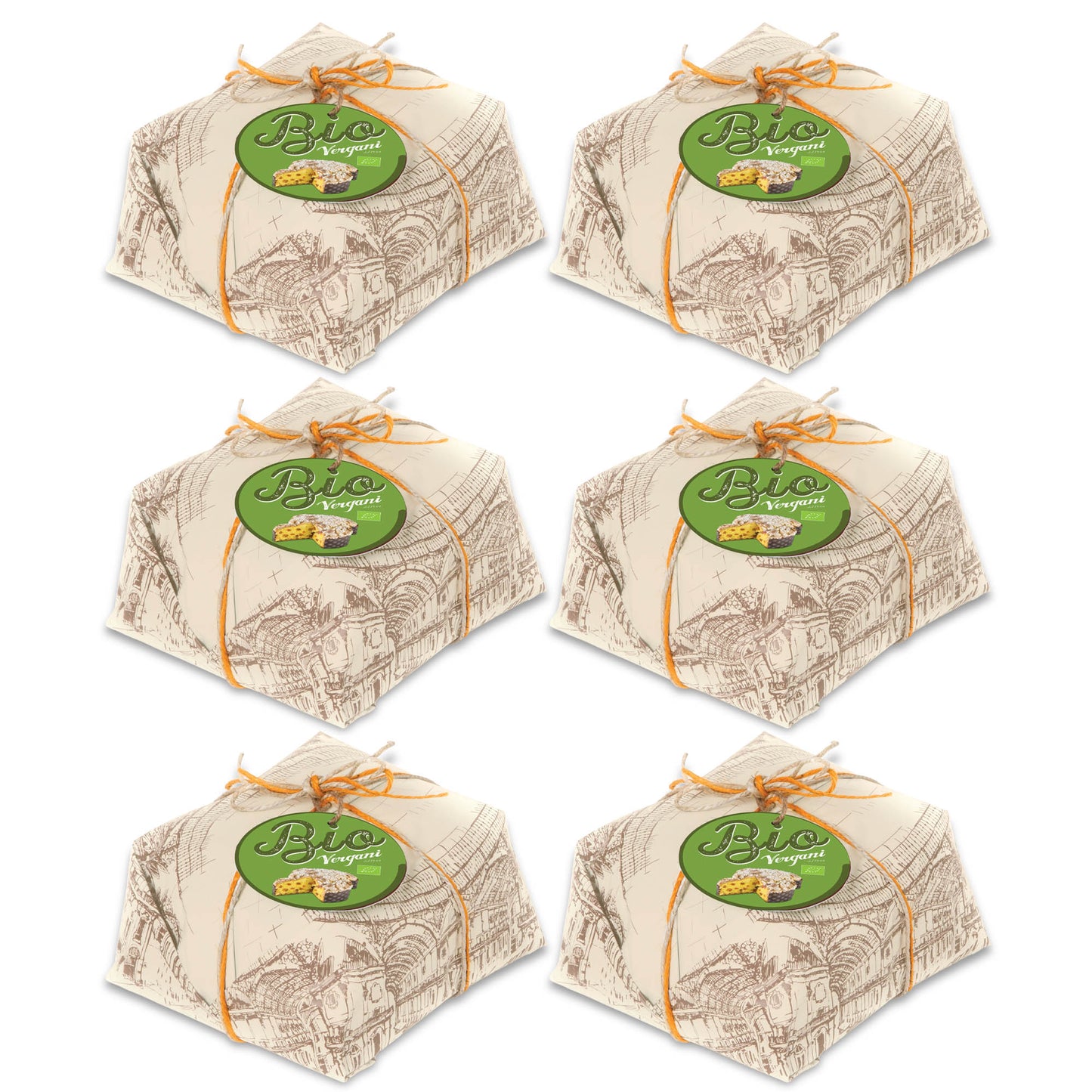 Vergani Organic Colomba – Traditional Italian Holiday Bread Cake with Candied Orange Peel Filling