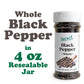 Whole Black Pepper, 4 oz – Kosher, Vegan – by Food to Live