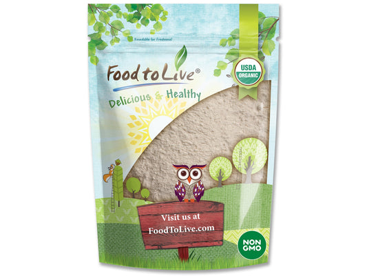 Organic Spelt Flour - Whole Grain, Non-GMO, Stone Ground, Raw, Vegan, Bulk, Great for Baking Bread, Product of the USA - by Food to Live