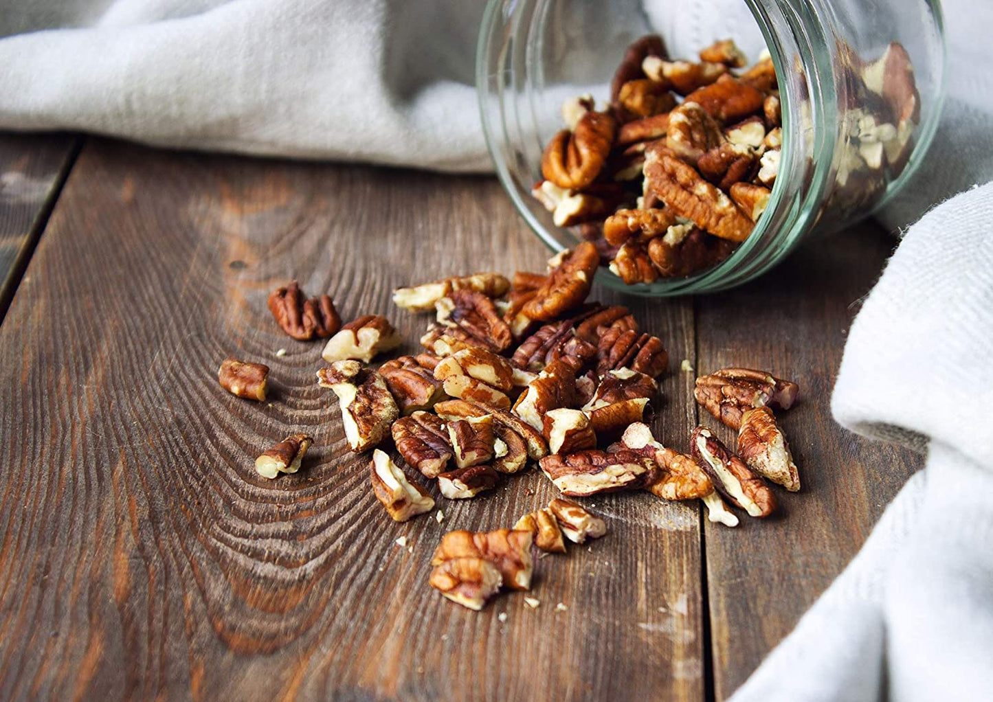 Organic Raw Pecan Pieces - Fresh Nuts, Non-GMO, Kosher, Unsalted, Bulk, Best for Baking, Sirtfood, Product of the USA - by Food to Live