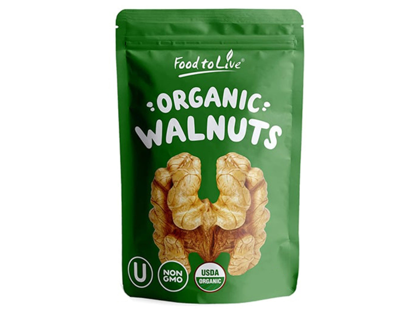 Organic Walnuts - Non-GMO, Kosher, No Shell, Sirtfood, Bulk - by Food to Live