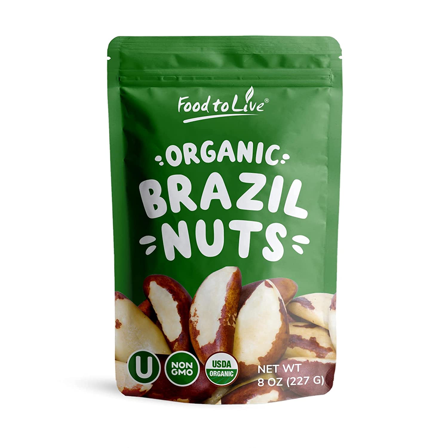 Organic Dry Roasted Brazil Nuts – Non-GMO, Whole, Unsalted, Oven Roast –  foodtolive