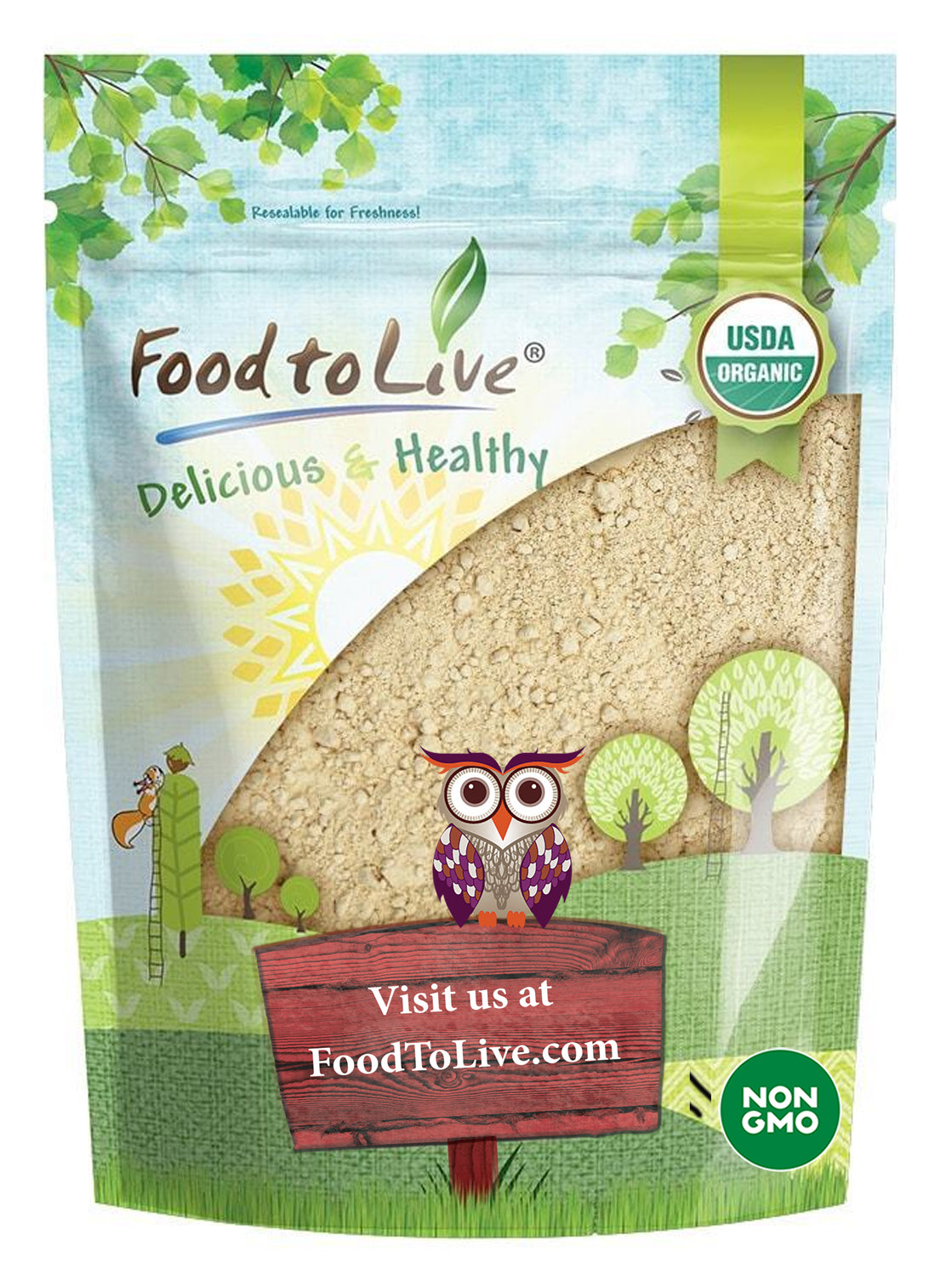 Organic Black Maca Powder - Raw Ground Maca Root, Non-GMO, Kosher, Fine Flour, Bulk - by Food to Live