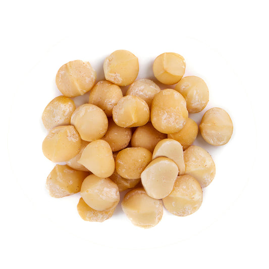 Dry Roasted Macadamia Nuts – Oven Roasted Whole Nuts, Unsalted, No Oil Added, Great Vegan Snack, Keto, Kosher, Bulk. High in Protein and Healthy Fats. Great for Baking