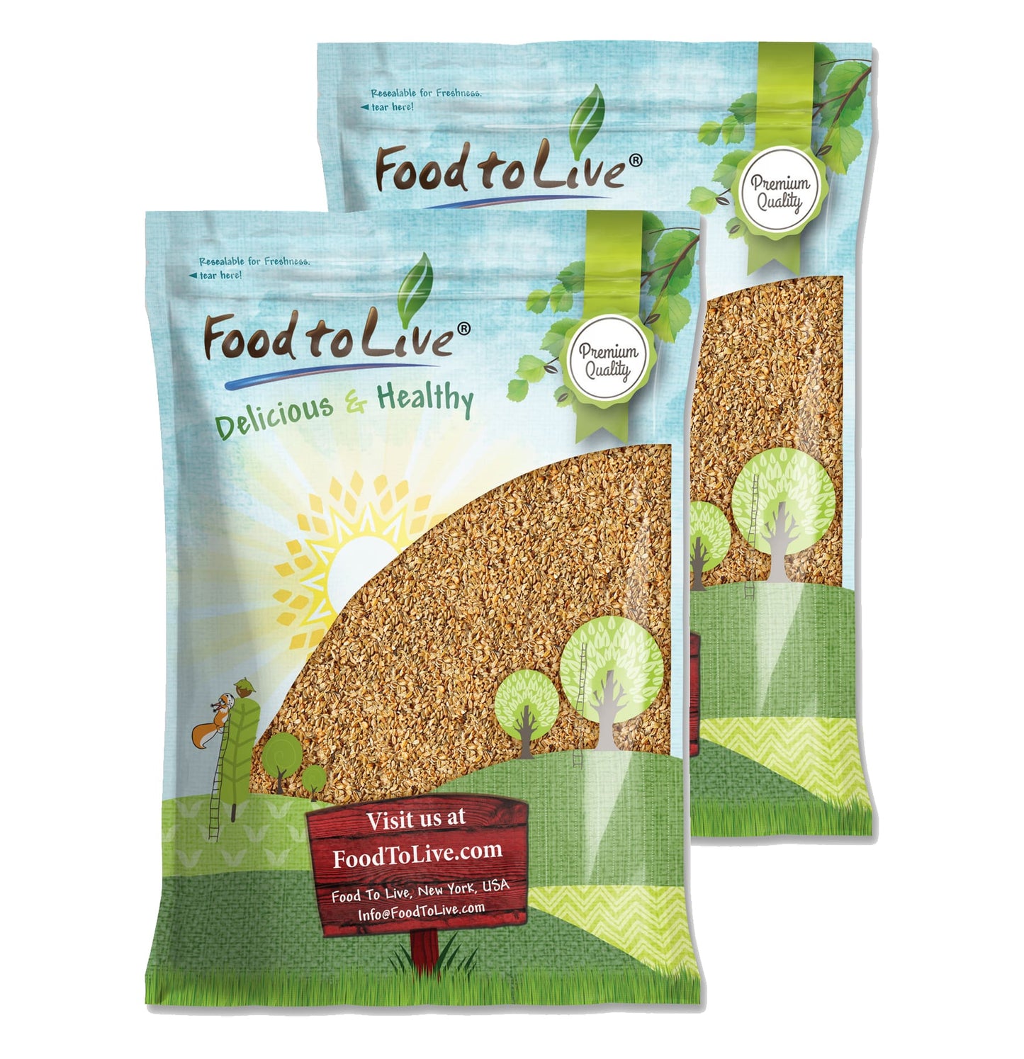 Whole Freekeh — Non-GMO Verified, Whole Grain, Vegan, Roasted Green Wheat, Healthy Ancient Supergrain Farik, Rich in Protein, Bulk - by Food to Live